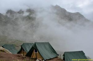 Foggy morning at Giri Camps