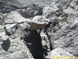 Natural rock gateway on the way to Kinner Kailash