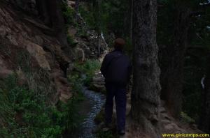 Traveler approaching Giri Camps